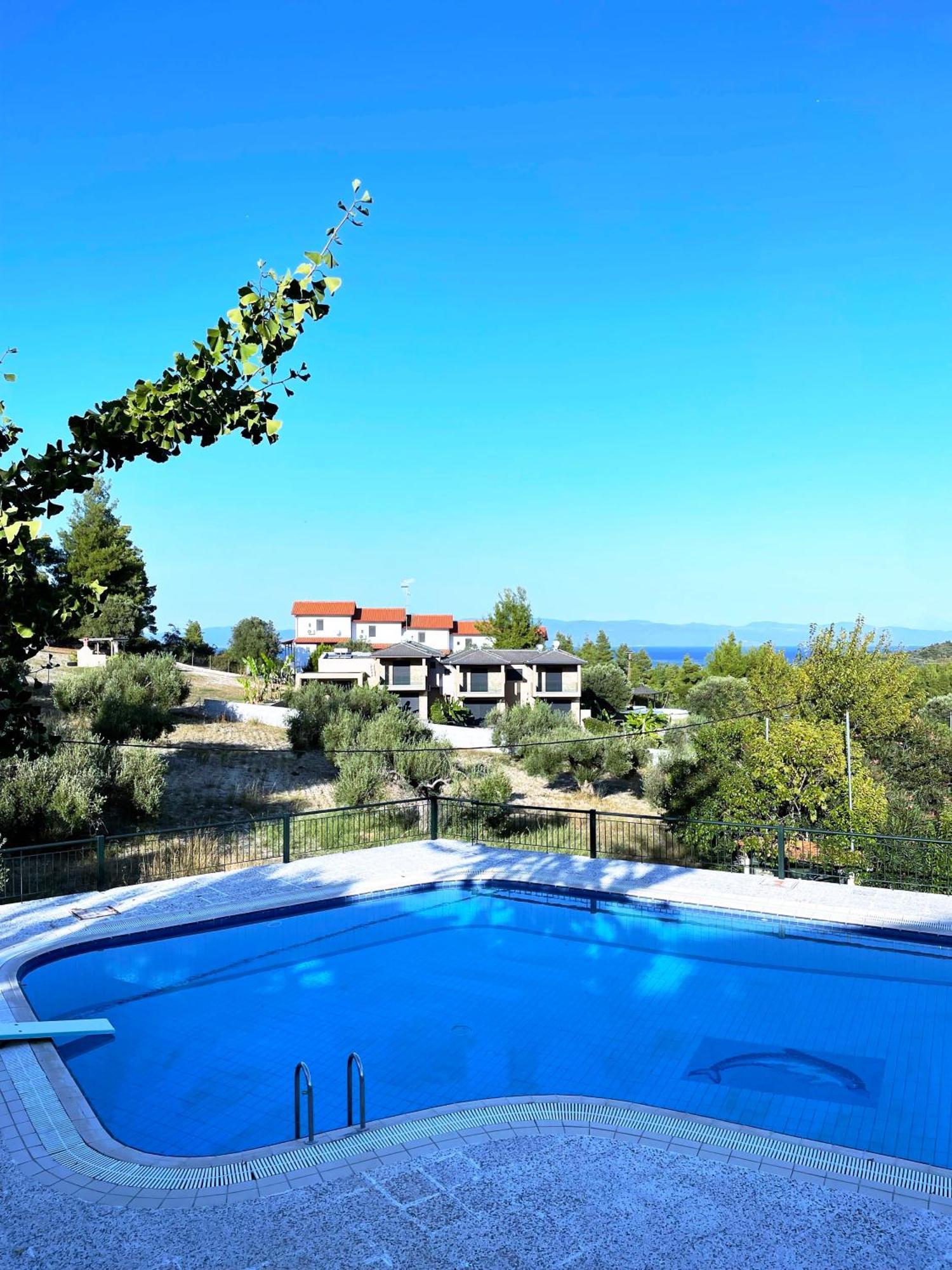 Mikael Pool Villa Paliouri Ngoại thất bức ảnh