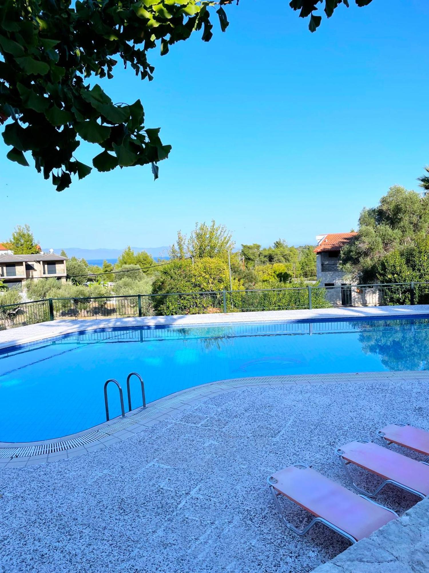 Mikael Pool Villa Paliouri Ngoại thất bức ảnh